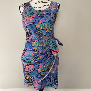 Vintage 80s 90s Funky Beach Dress